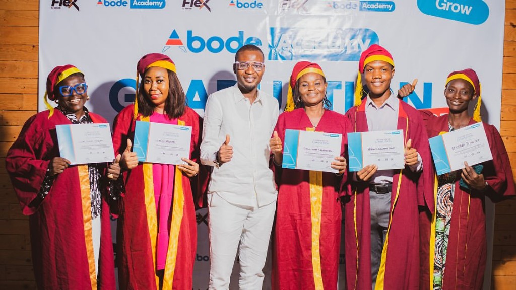 Graduates in academic gowns